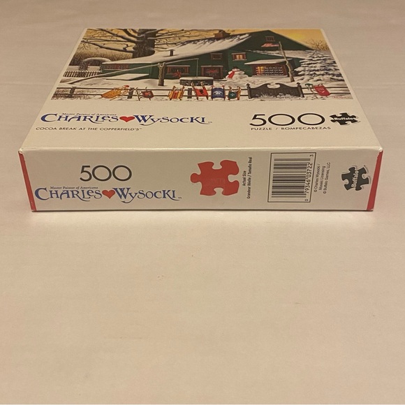 Charles Wysocki Vermont Maple Tree Tappers 500 Piece Jigsaw Puzzle - Picture 2 of 7